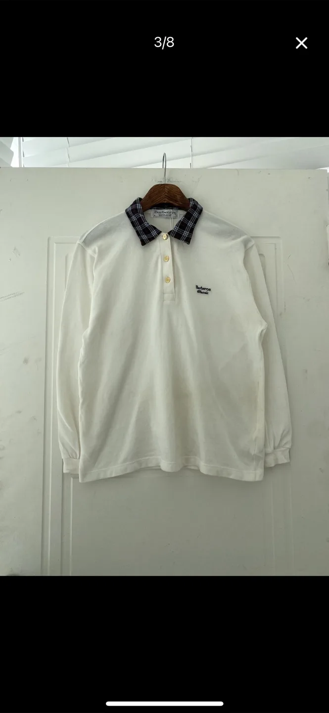 버버리 긴팔 티셔츠 S