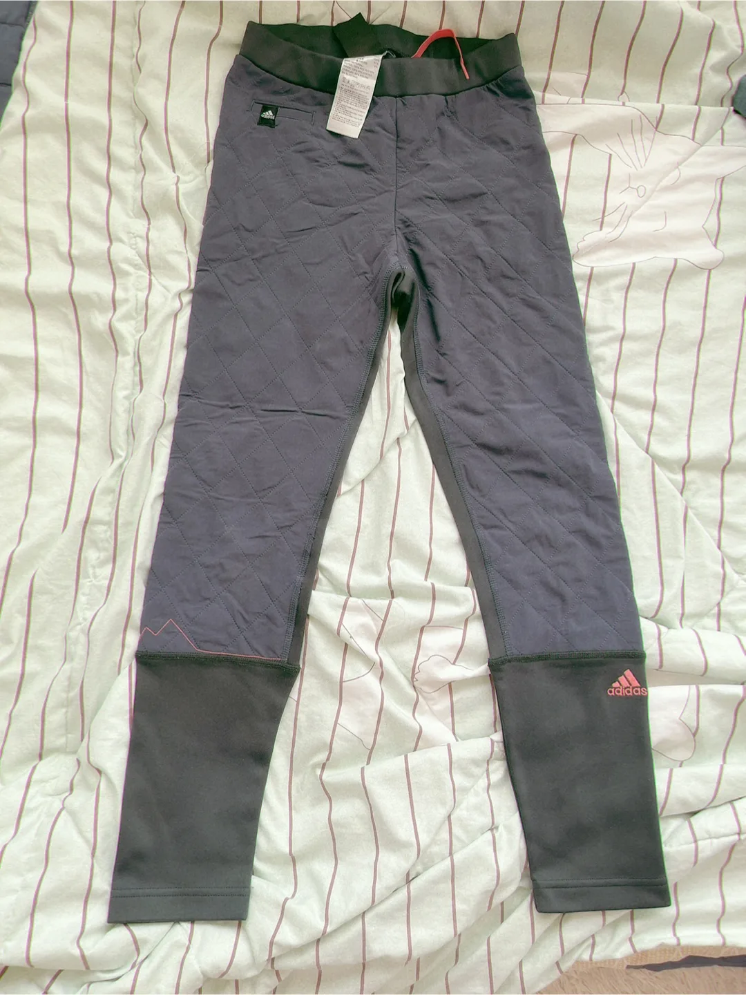 아디다스 퀼팅 레깅스