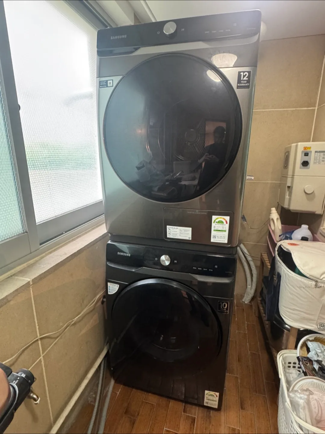 삼성 그랑데 AI 세탁기 건조기 세트