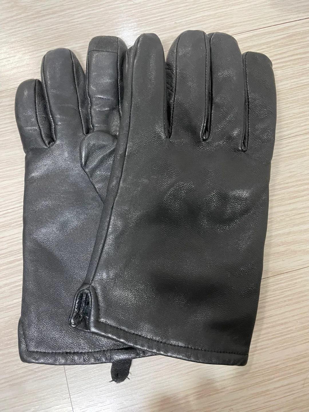 캘빈클라인 블랙 가죽 장갑 L 남자 중고