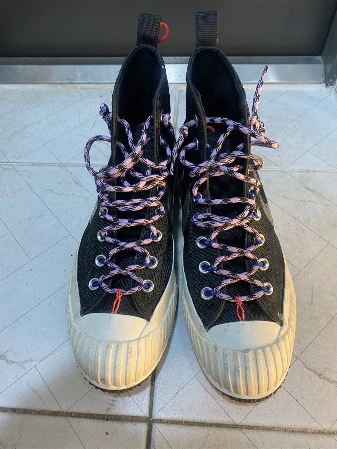 컨버스 하이 블랙 270~275- 중고