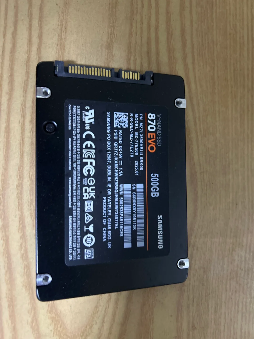 삼성 870 EVO 500GB SSD