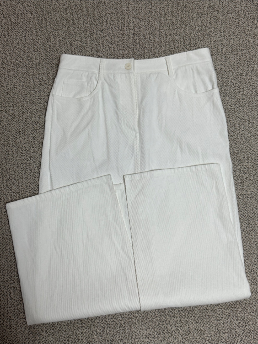 ☆LE17SEPTEMBRE☆CLAIRE STRAIGHT TWILL SKIRT☆韓国人気 르917][단독]CLAIRE STRAIGHT TWILL SKIRT [WHITE]