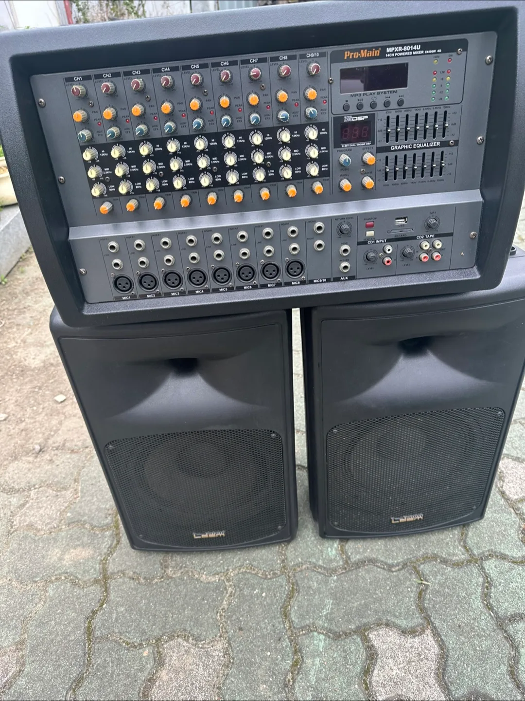 Pro-Main 믹서 앰프 스피커 세트