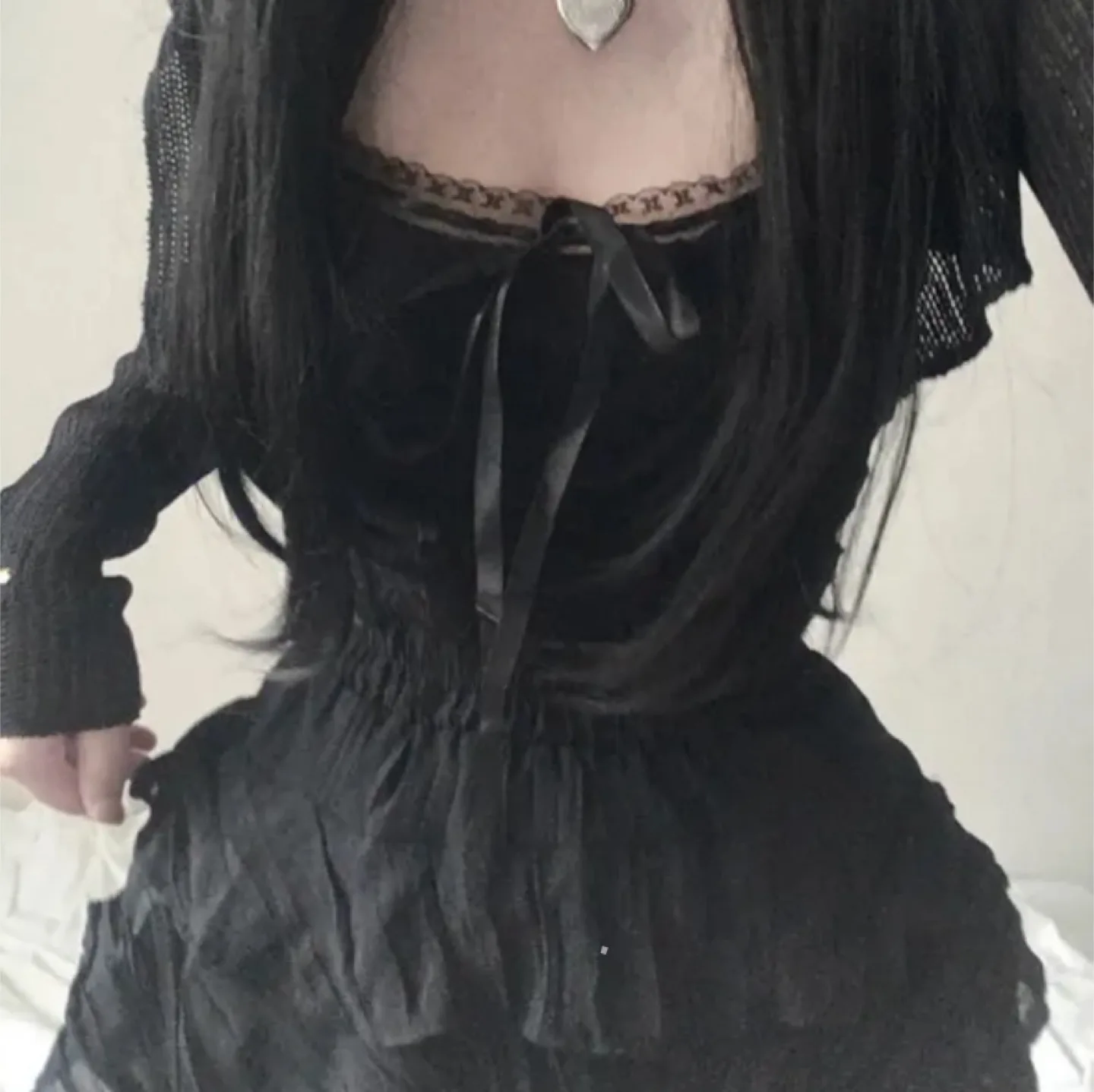 여리여리/콘서트 찰떡 블랙 시스루 나시 탑 판매합니다