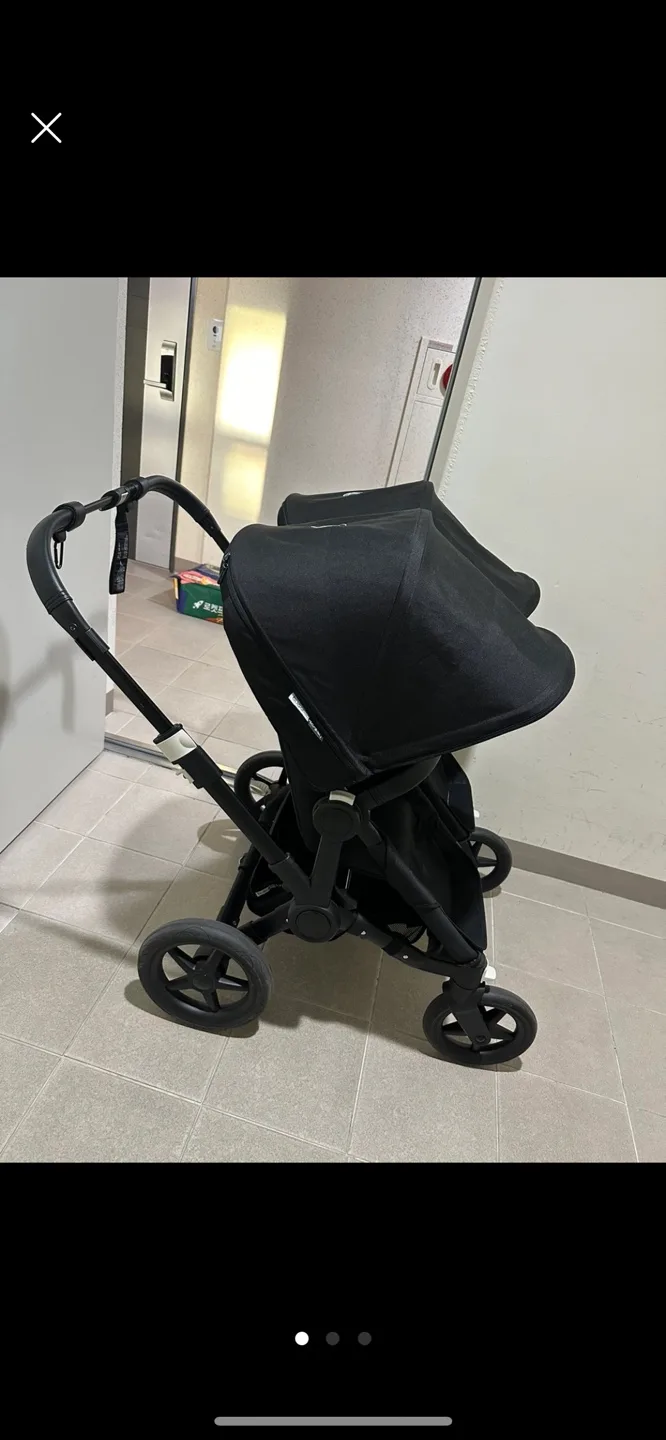 동키1 쌍둥이유모차 올블랙