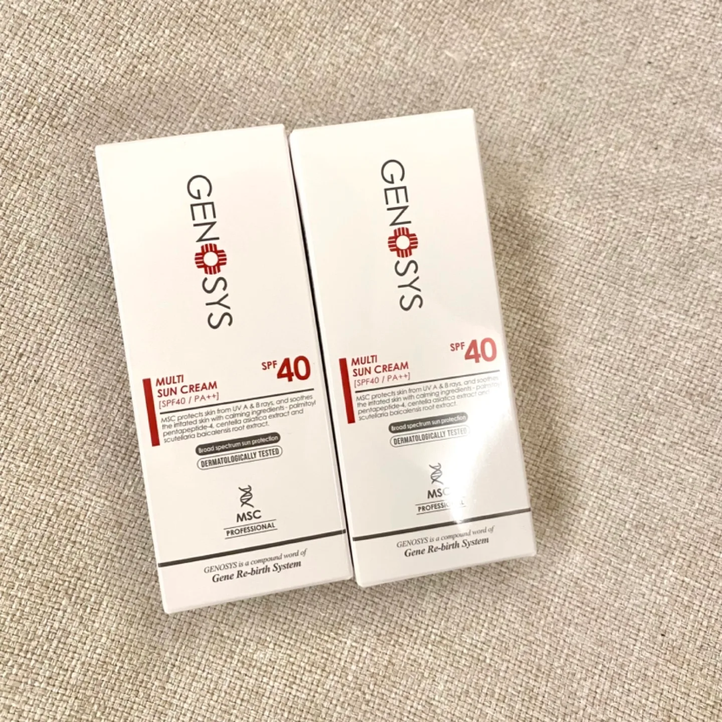 제노시스 선크림 SPF40/PA++ 저자극 민감성 피부 선크림