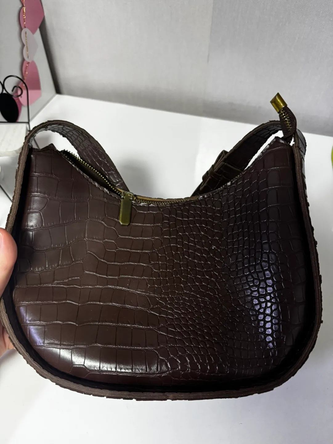 다크 브라운 호보백 (중고)