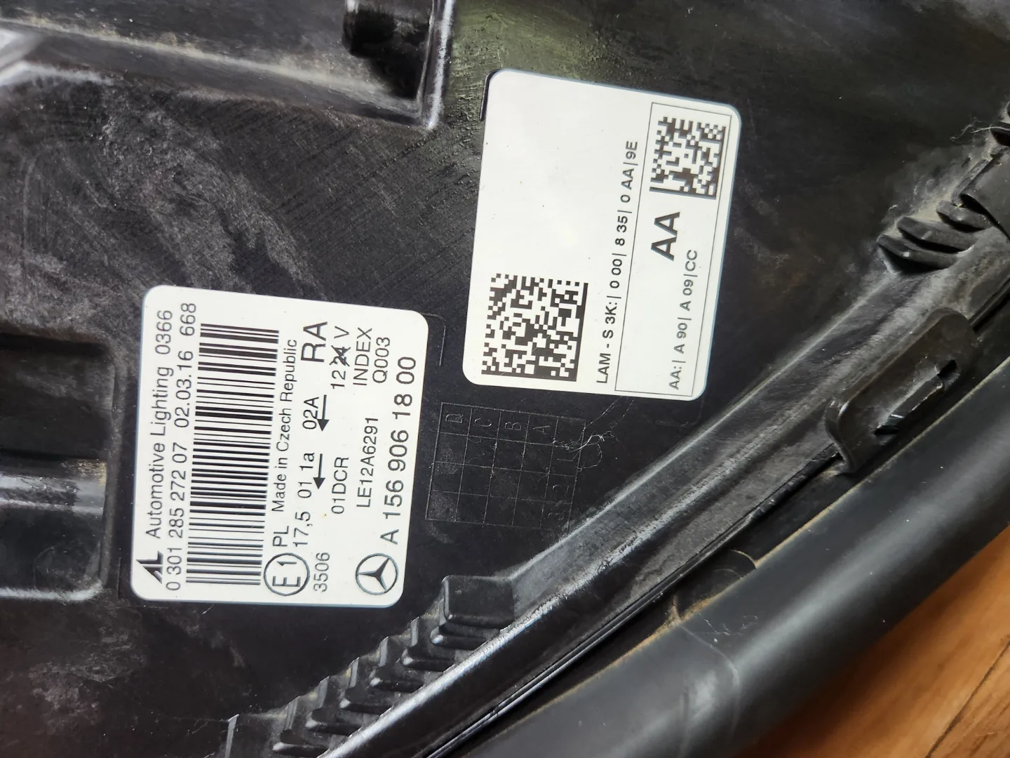 벤츠 gla클래스 W205 헤드라이트  중고