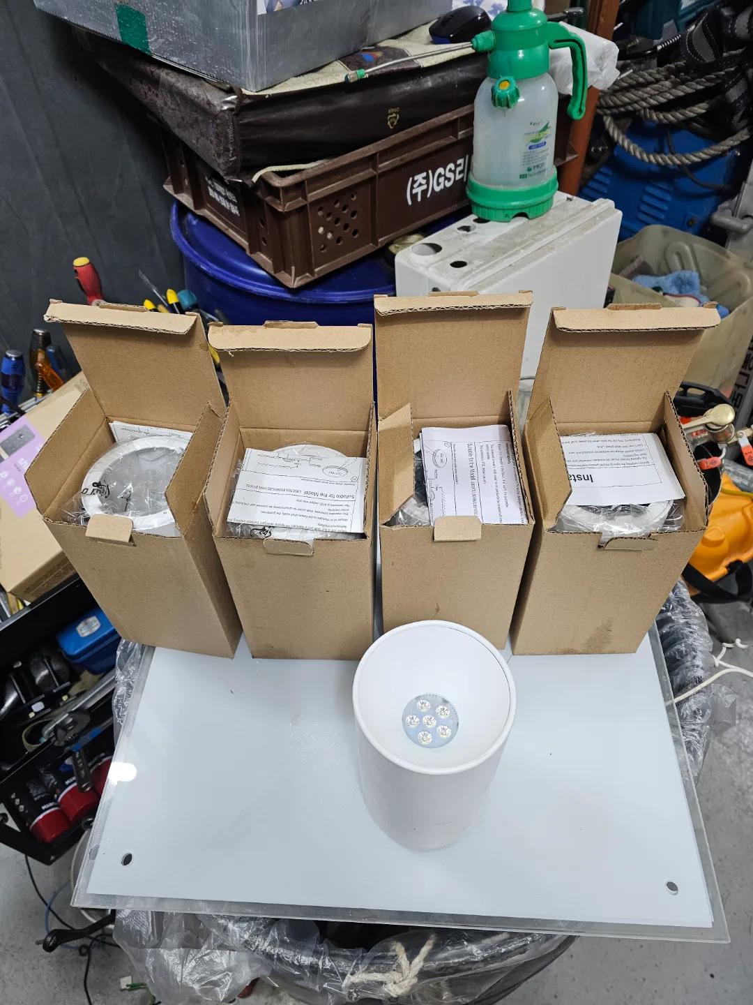 LED 직부등 원통형 화이트 새상품