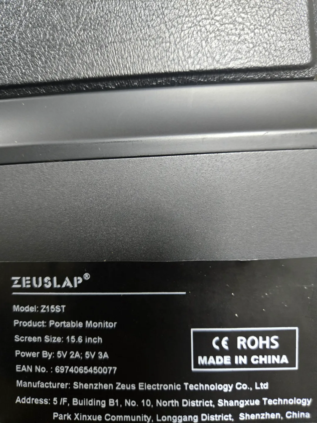 ZEUSLAP Z15ST 휴대용 모니터