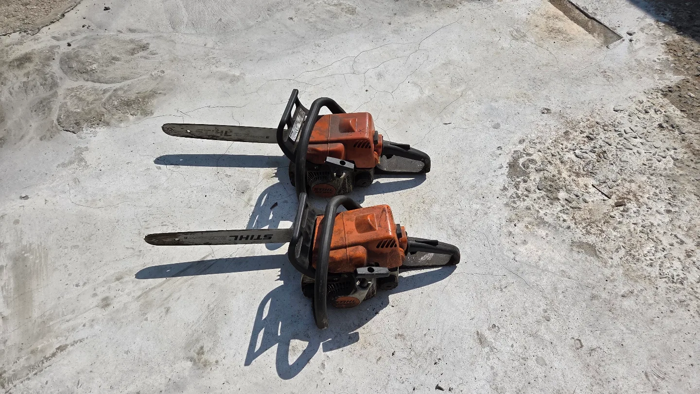 STIHL MS 180C 엔진톱 두대