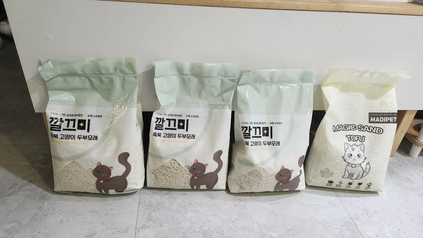 고양이 두부모래 새상품