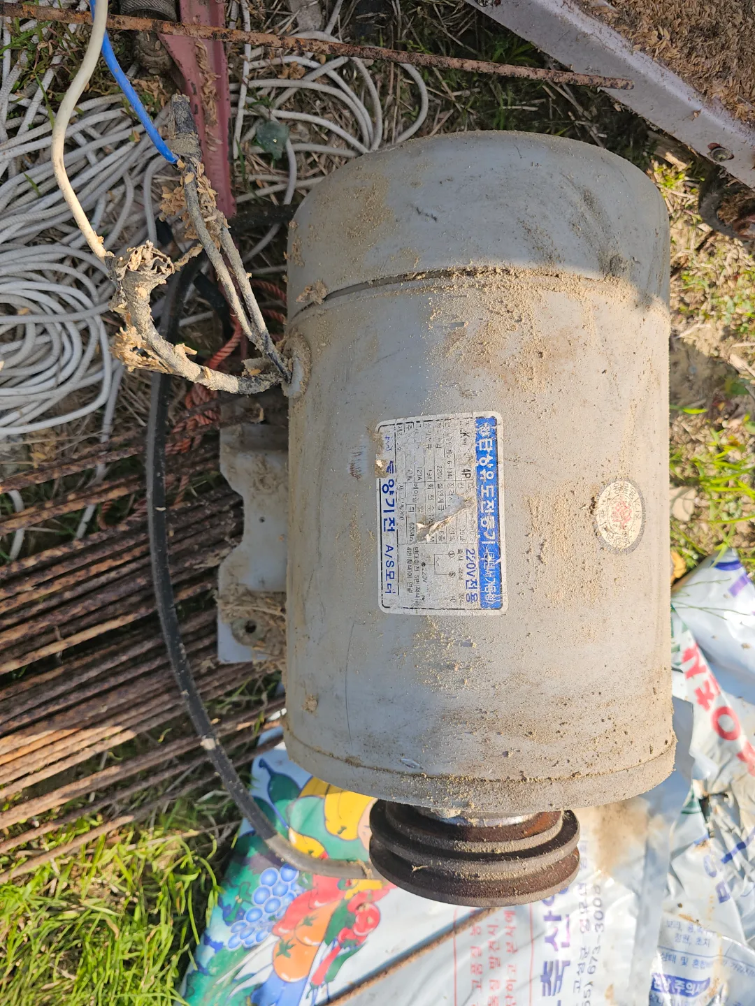 단상 모터 3마력 중고판매 상태 좋습니다