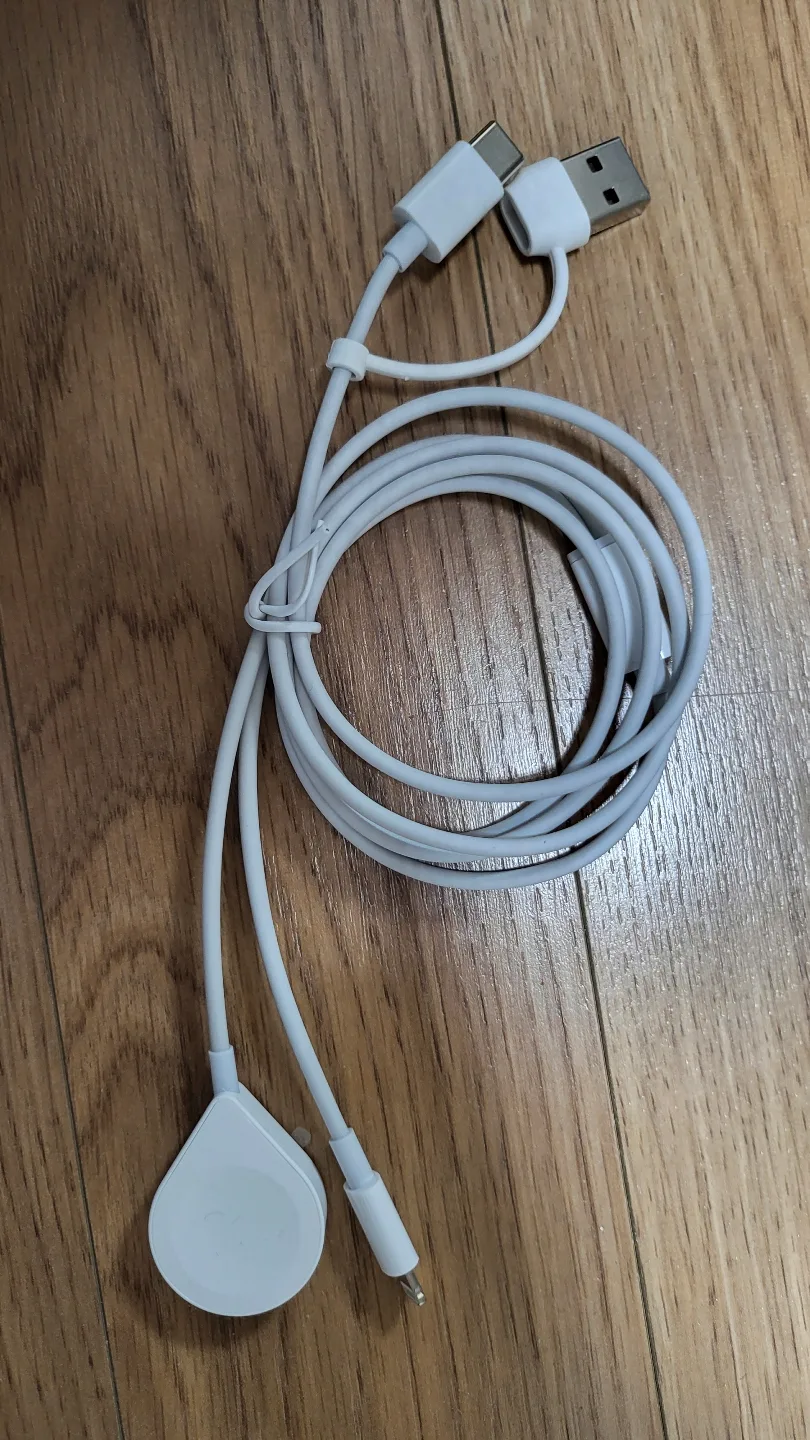 아이폰(8핀) 맟 워치 겸용 충전기