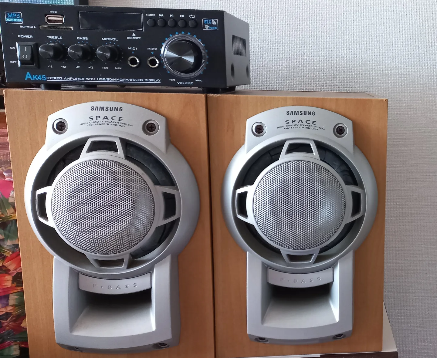 삼성 SPACE 스피커와 미니 앰프