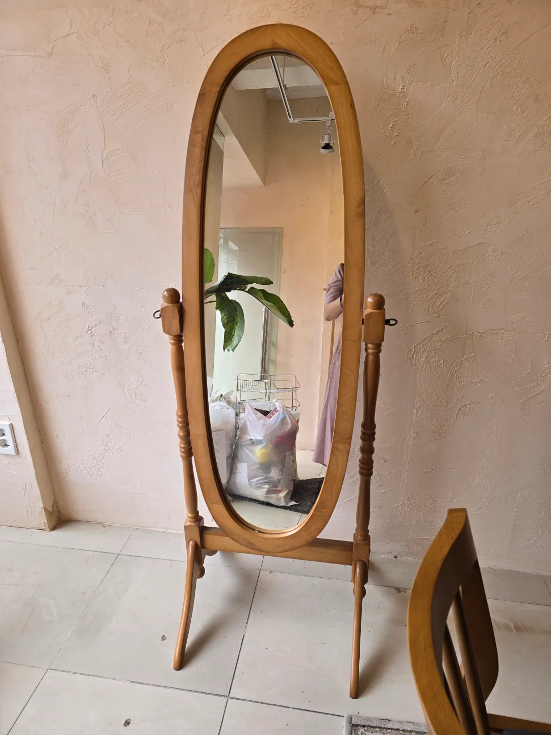 리비니아 퀸앤 원목 전신거울 중고 팝니다