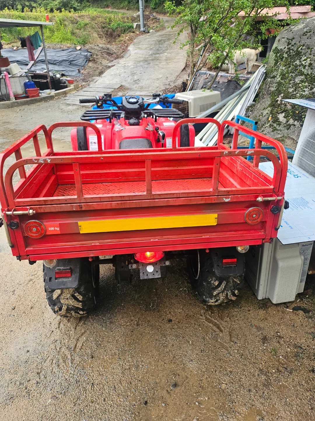 사륜농업용 오토바이.