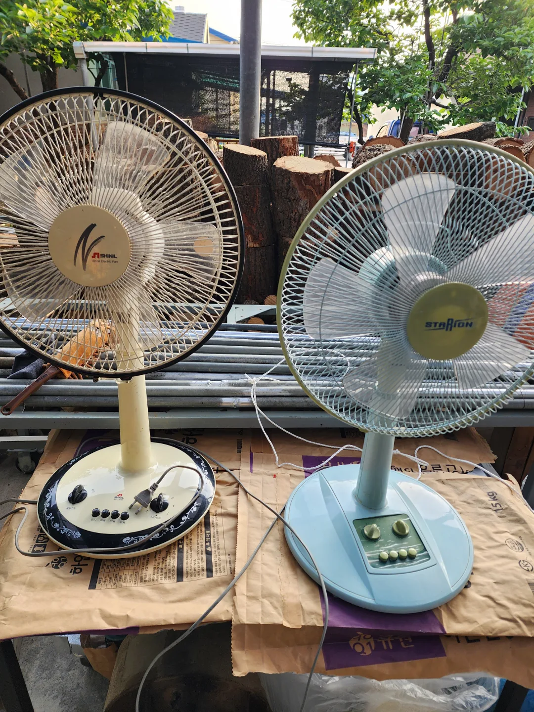 중고 선풍기 2대 저렴히 드려요~