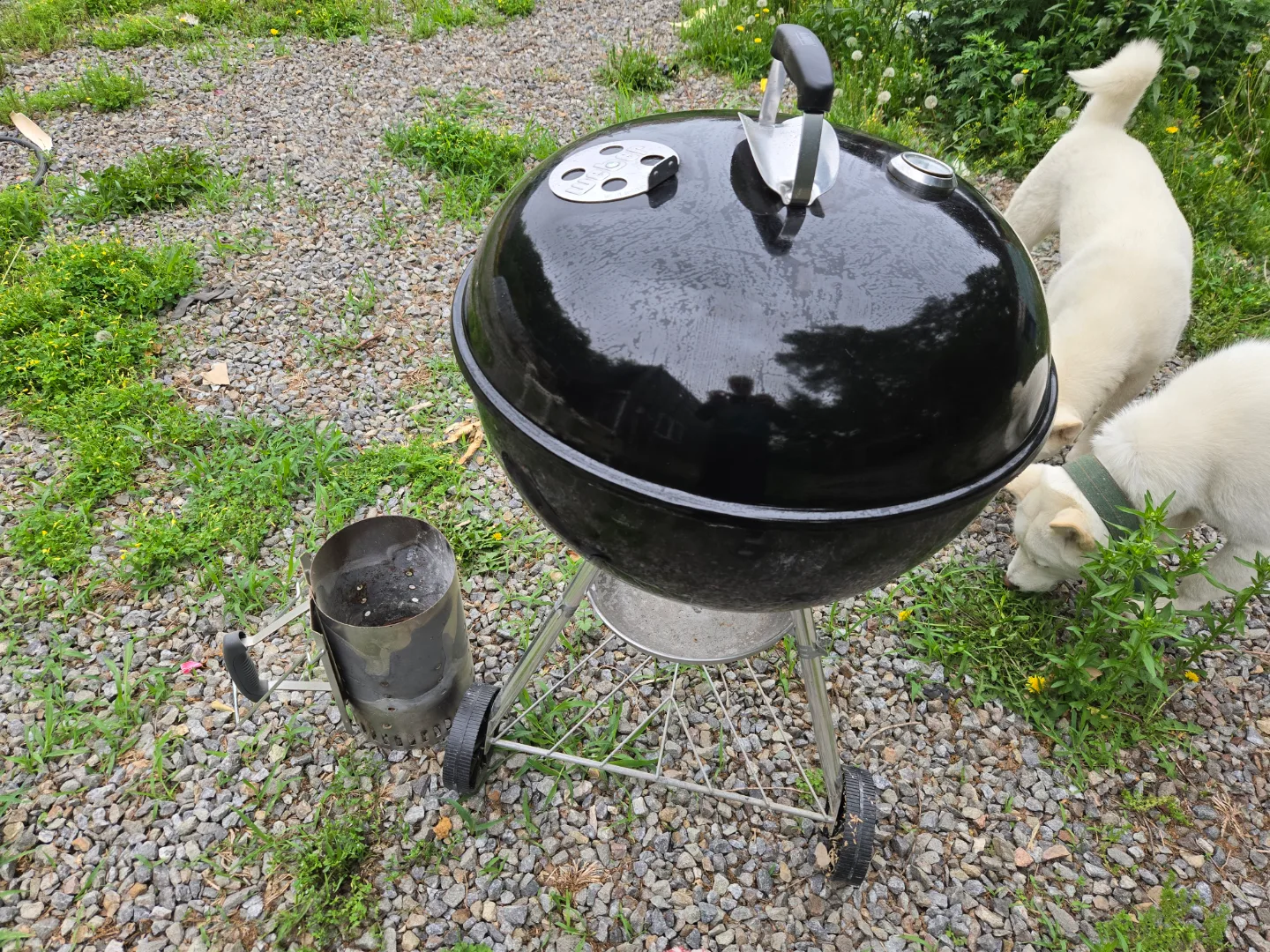 웨버 차콜 그릴 57cm 중고