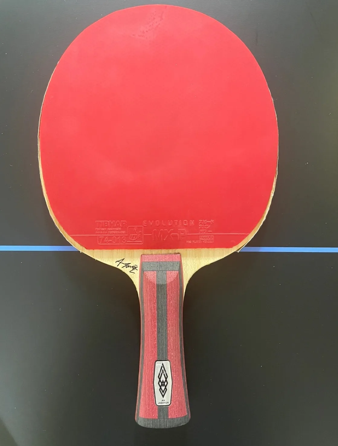 탁구라켓 중고판매(엑시옴 안재현tmx,버터플라이 sk)