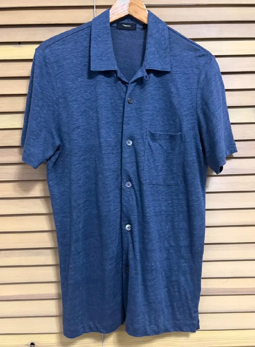 띠어리 남성 린넨 반팔셔츠