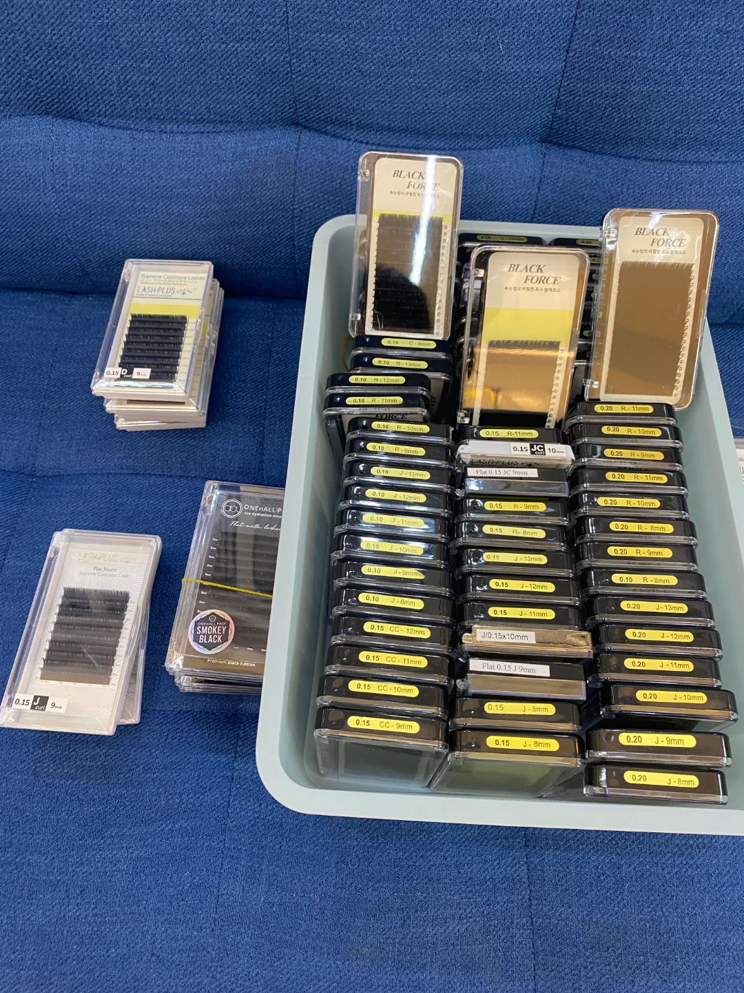 속눈썹 연장 고급플랫모 새제품, 중고 혼합 판매합니다.