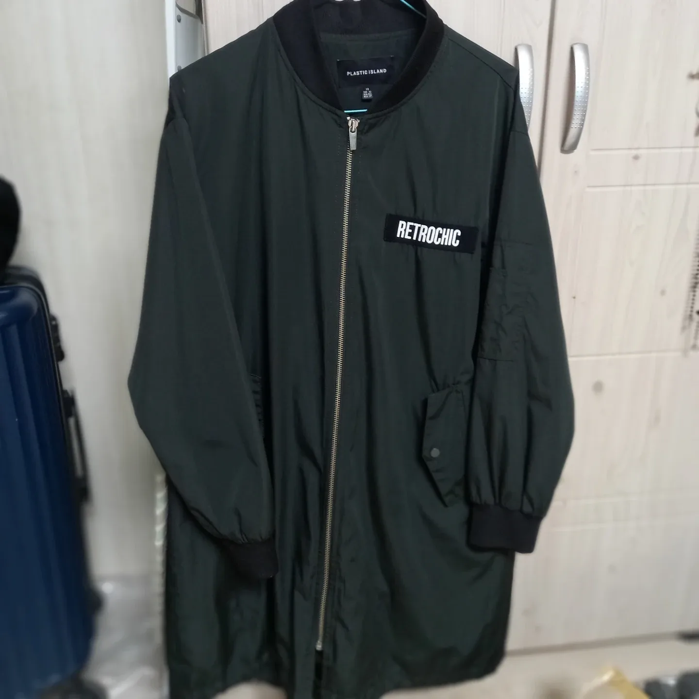 플라스틱아일랜드 롱 봄버 XS 중고자켓