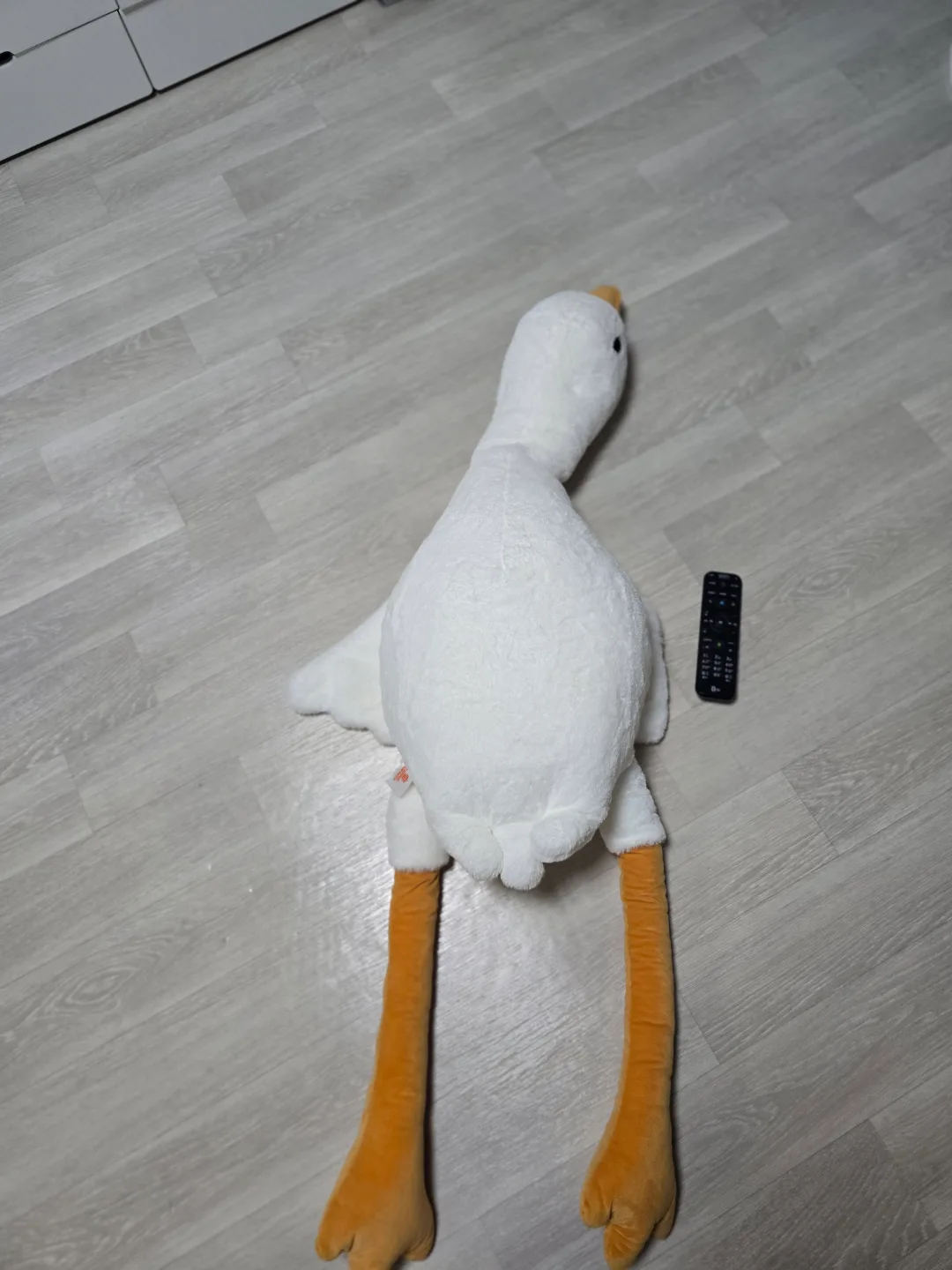 대형 흰색 오리 인형