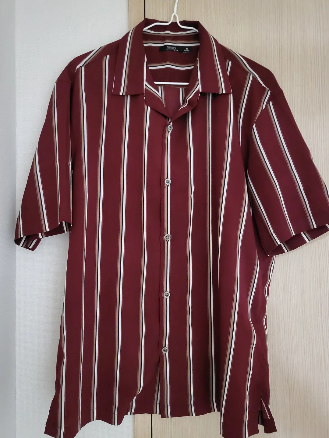 중고)스파오 줄무늬 반팔 셔츠