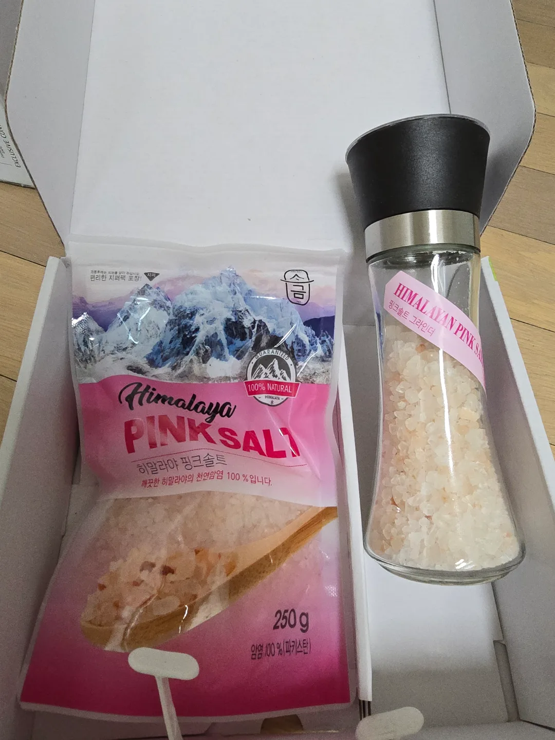 히말라야 핑크솔트 250g 새상품(글라인더)