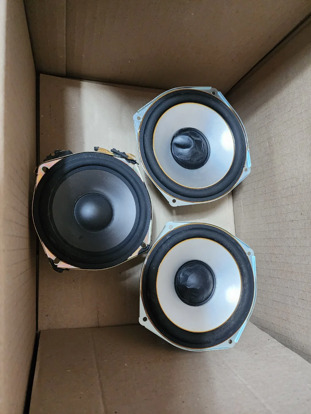 스피커4개와 야마하앰프 부품용