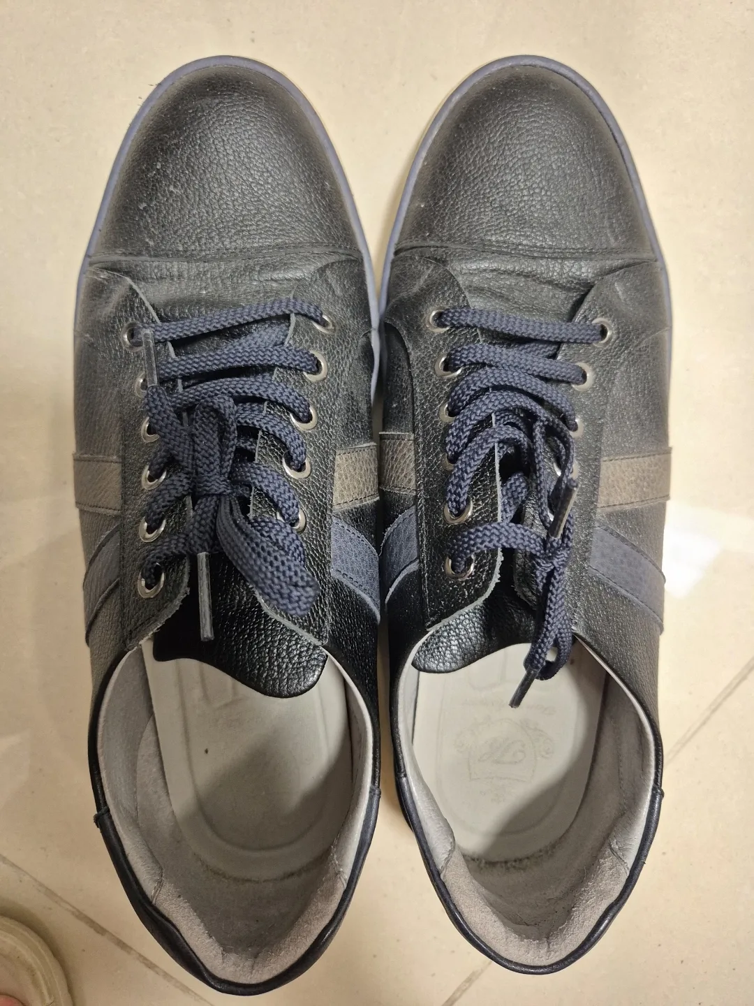 🤎중고 TANDY 탠디 남성 남색 가죽 스니커즈 275~280정도 30000원