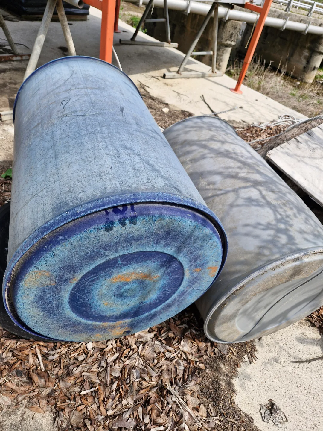 중고 대형 플라스틱 통 2개