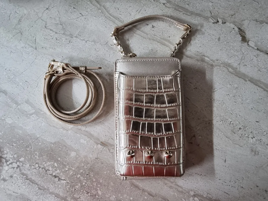 핀에스커 소가죽크로켓  크로스 핸드폰 가방