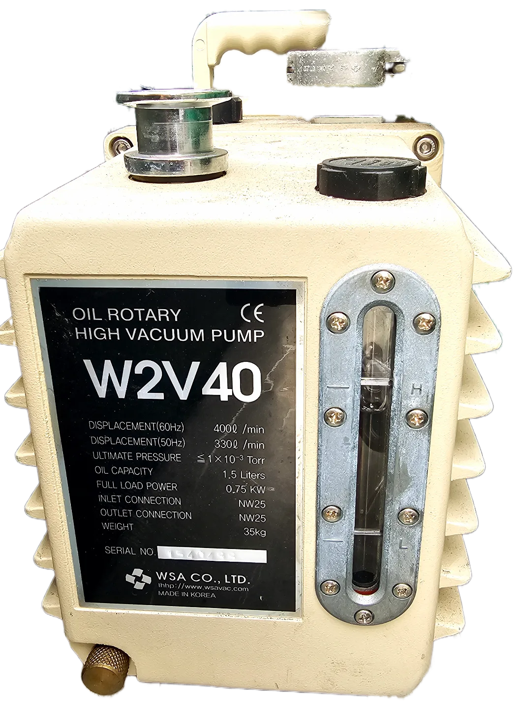 WSA W2V40 오일 로터리 진공 펌프