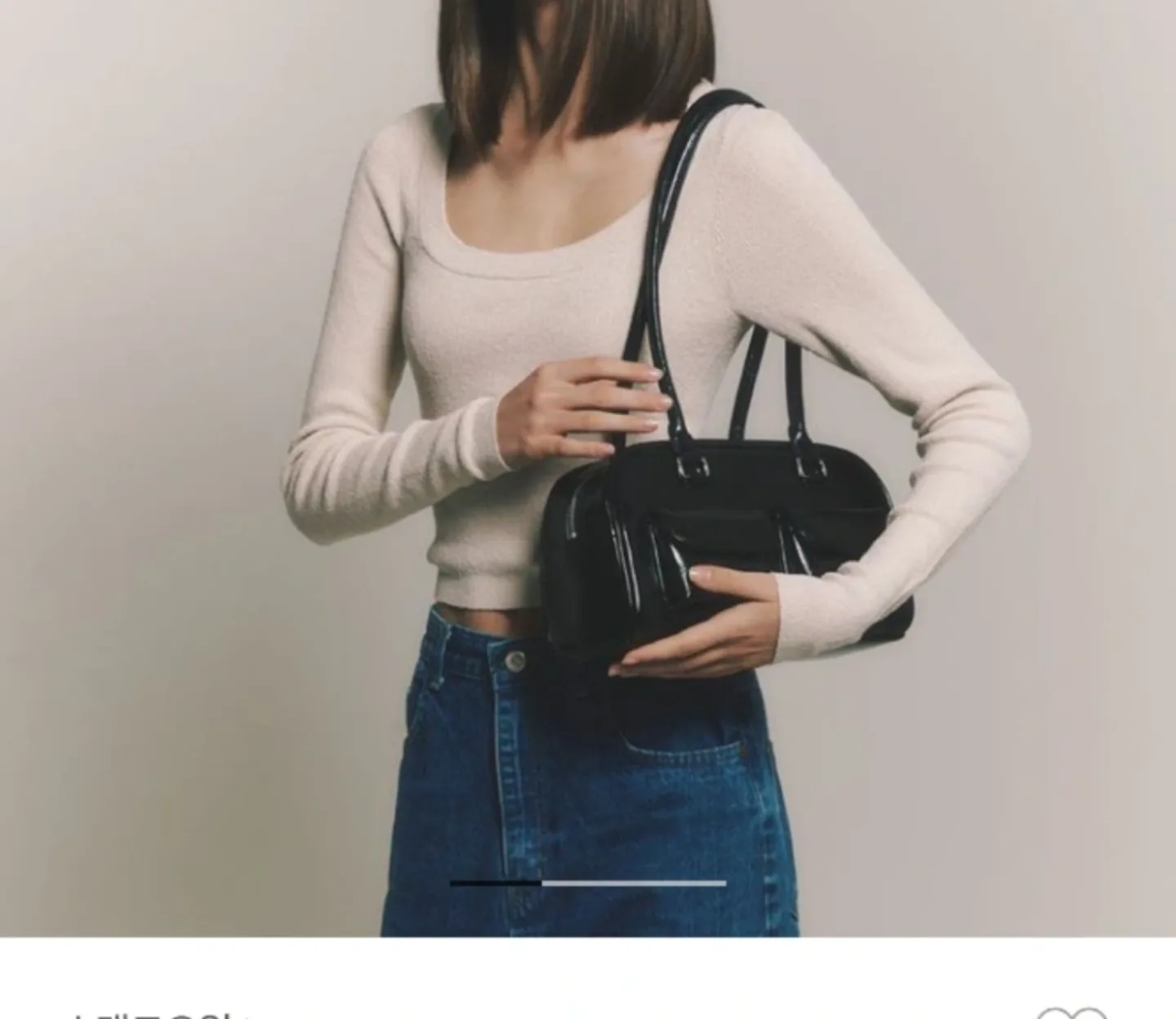 스탠드오일(SAND OIL)츄비백 블랙 중고팝니다