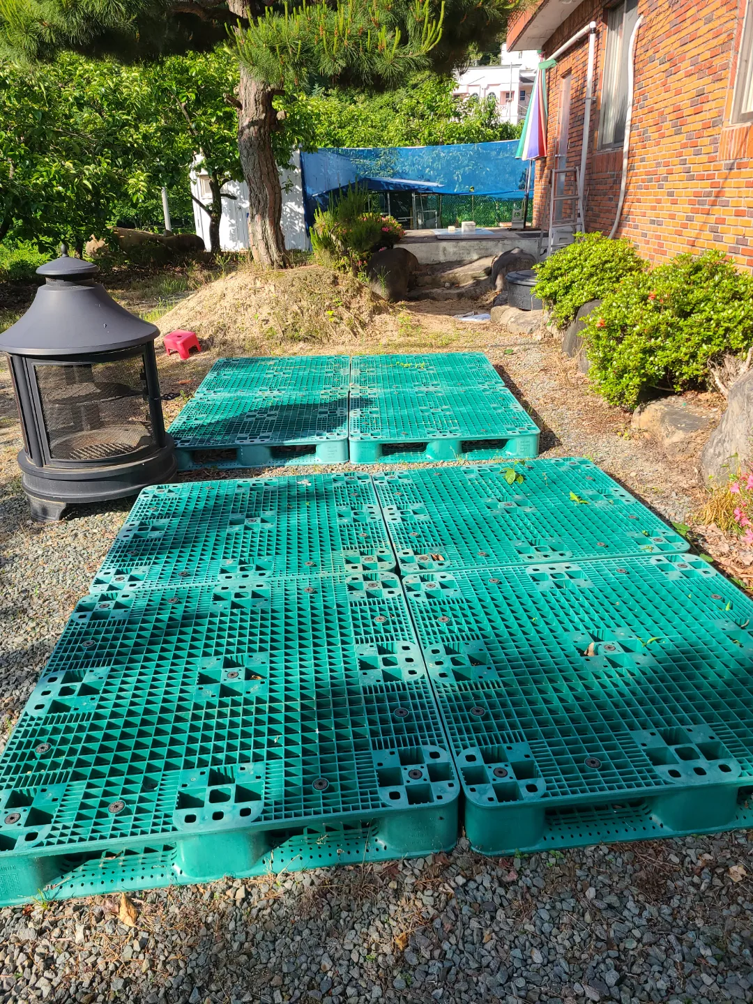 중량 플라스틱 팔레트 1100 사이즈(8개)