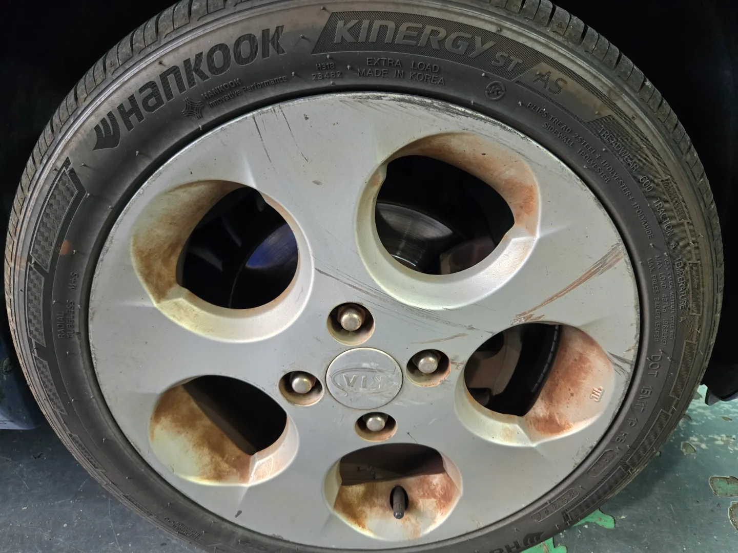 중고 타이어 175/50R15 휠 포함