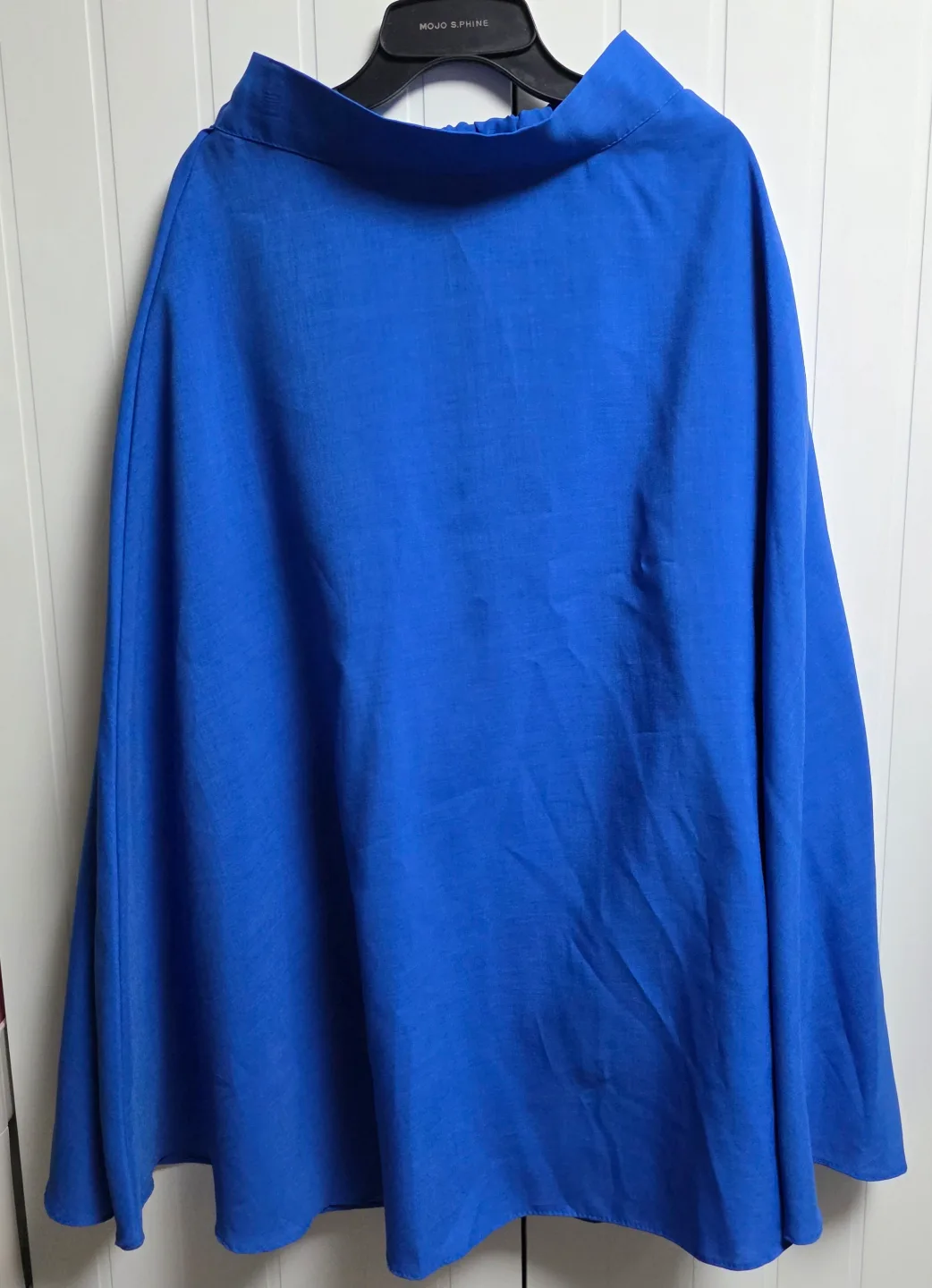 (중고)파란색 여름 롱스커트 (린넨소재)