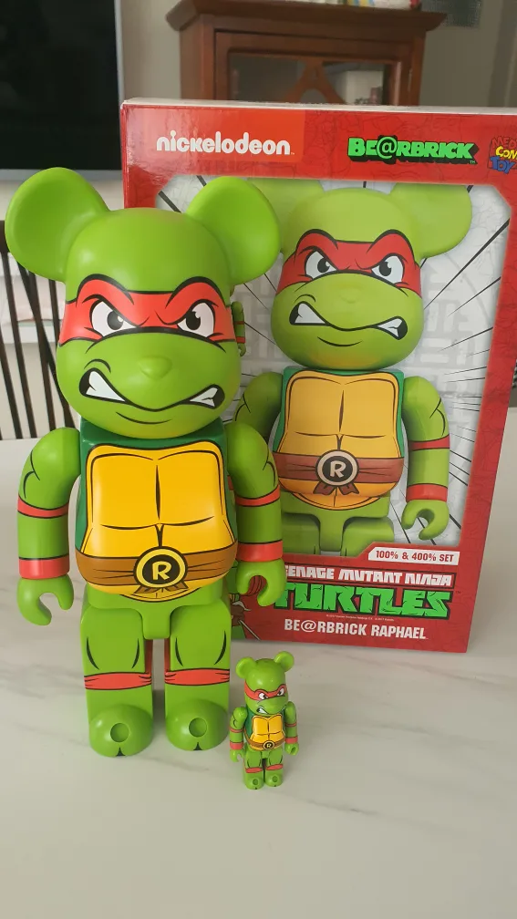 (최종내림)베어브릭 라파엘 100%&400%