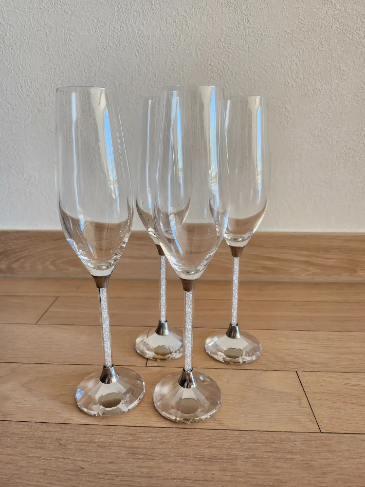 크리스탈 화이트/스파클링 와인잔 (B) 4pc