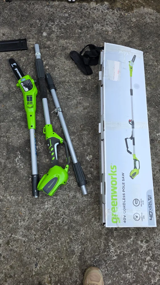 그린웍스 40v 고지톱 고지전정기 에어블로워 ,배터리,충전기