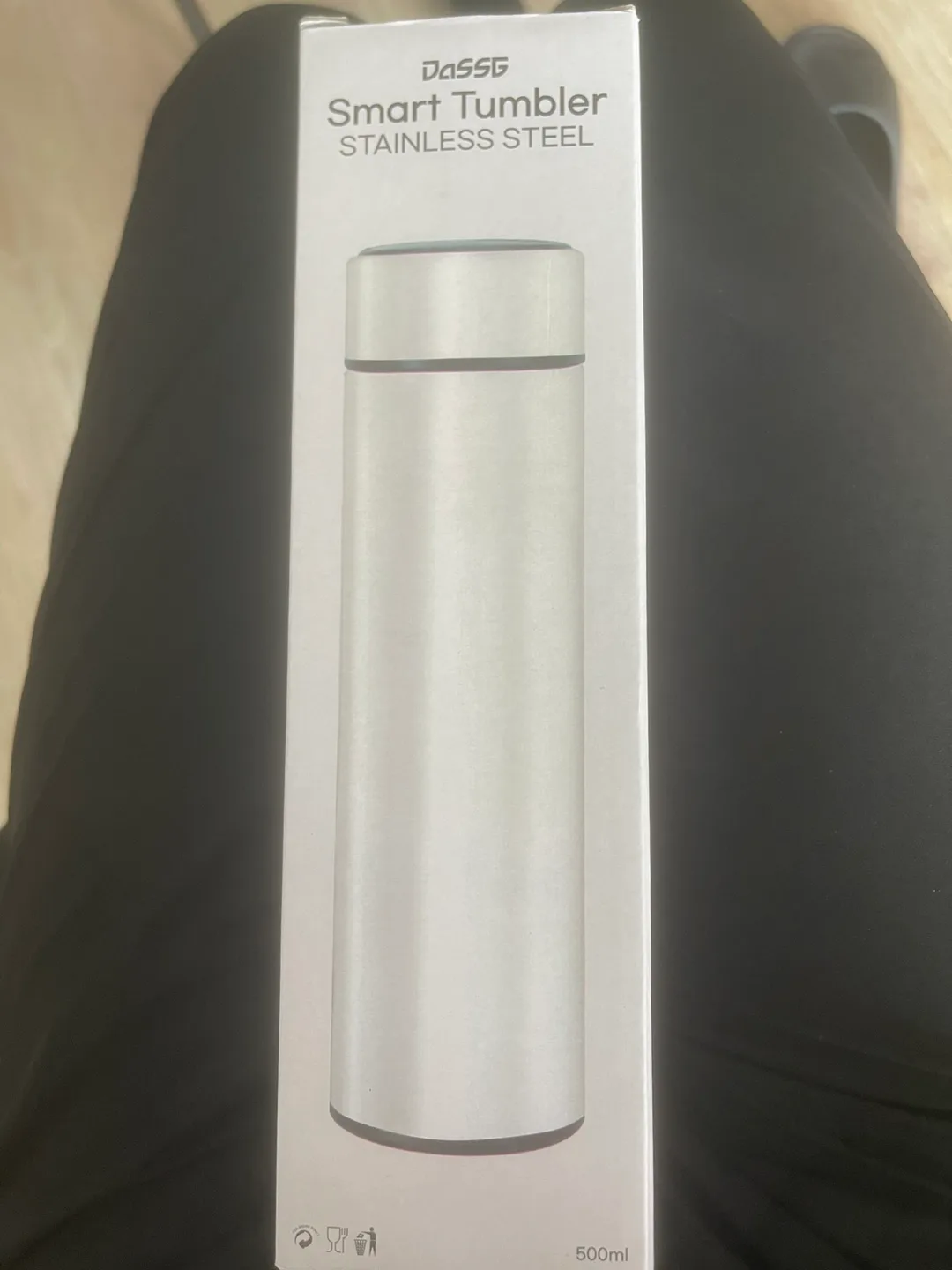 다쓱 스마트 텀블러 온도표시 온도체크 휴대용 온도조절 LED 물병