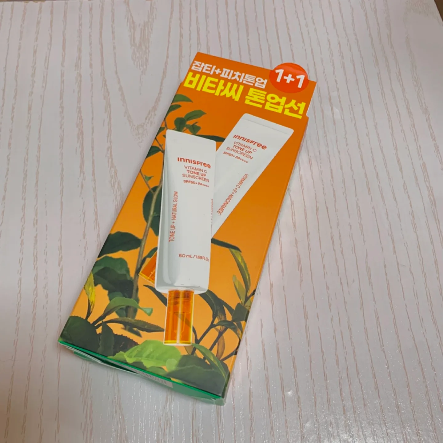 미개봉) 이니스프리 비타C 톤업 선크림