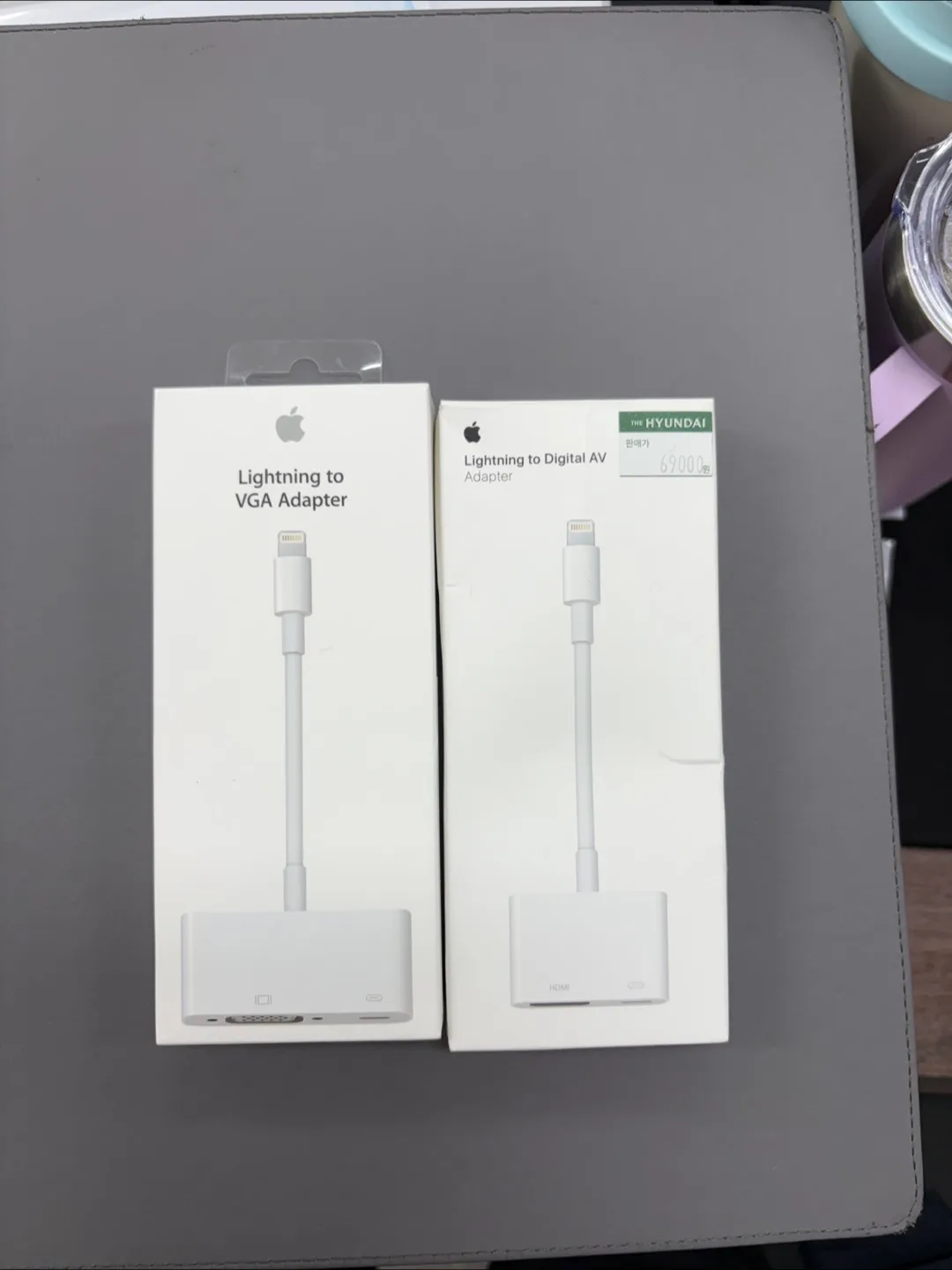애플 정품 Lightning 어댑터 2개  묶어 팝니다 * 새상품(RGB) / 중고(HDMI)