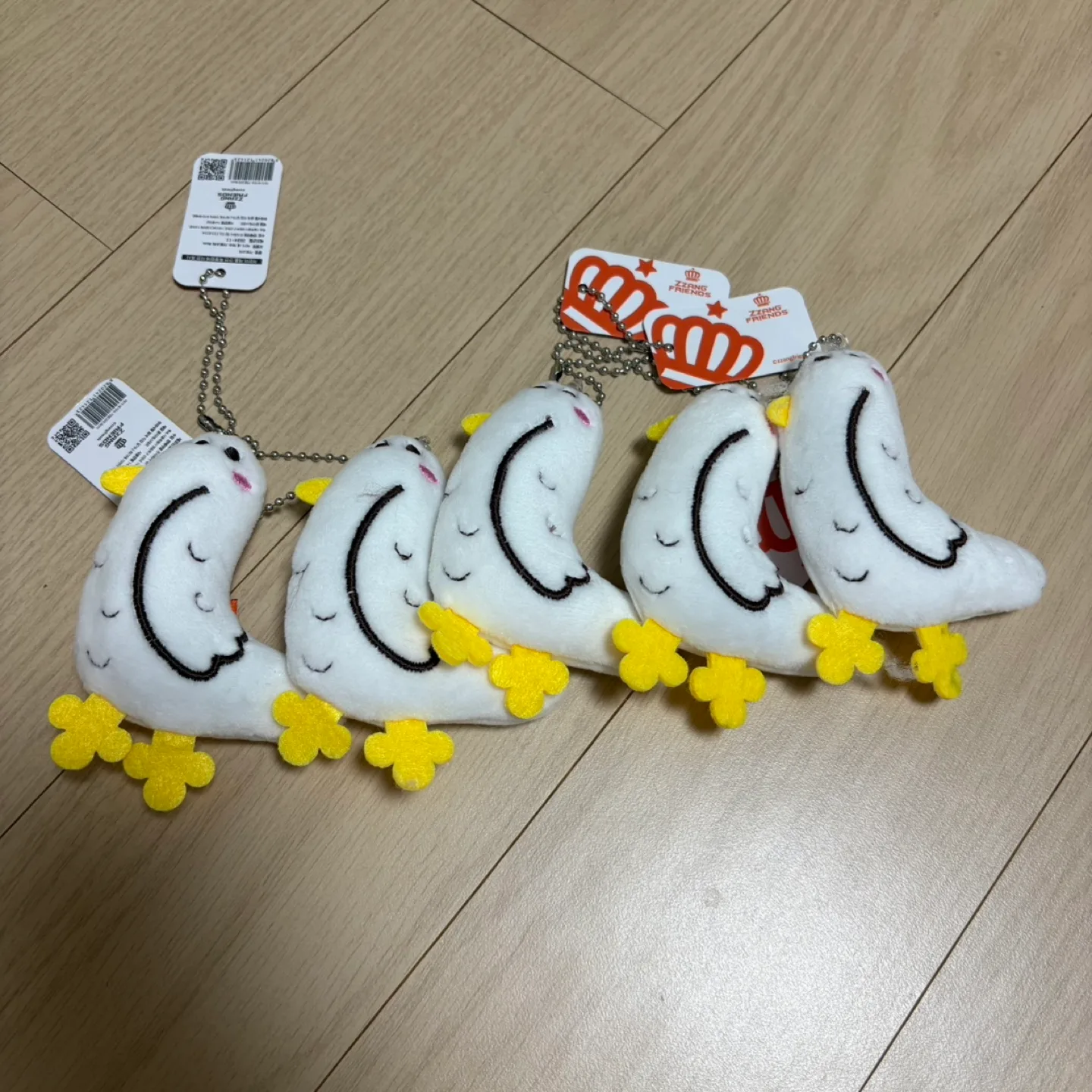 ZZANG FRIENDS 아기새 인형 키링