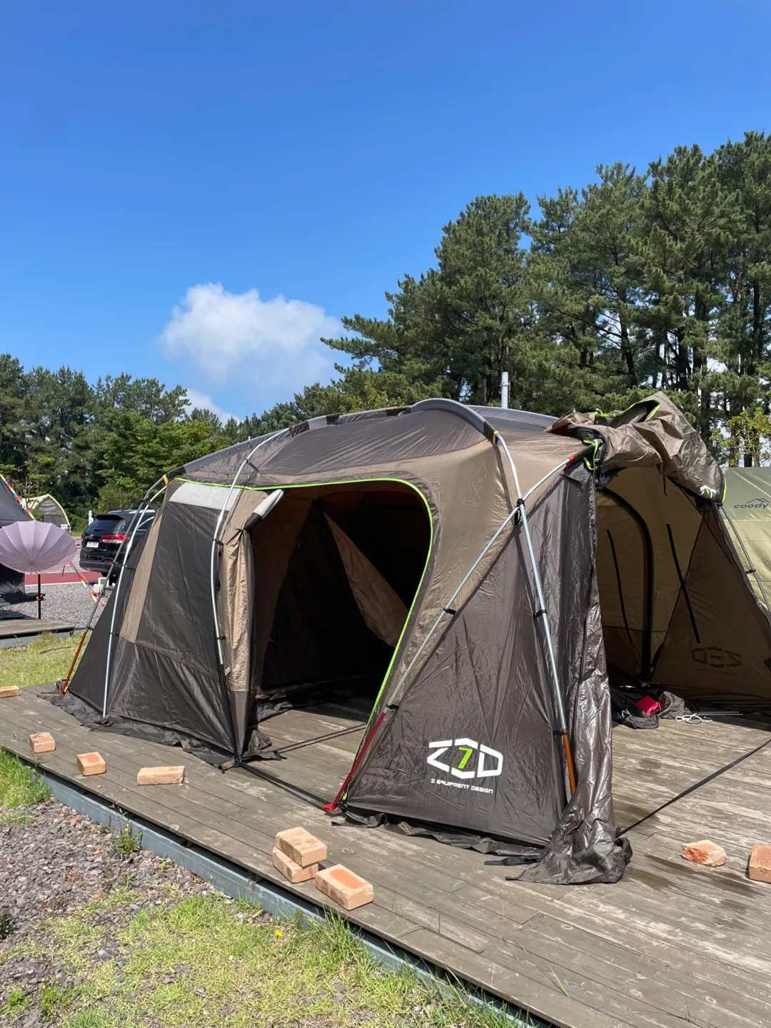 중고 제드7 리빙쉘 텐트 팔아요 ~