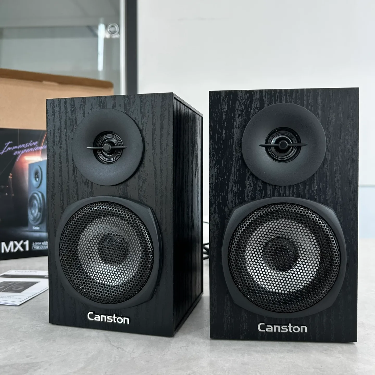 캔스톤 2채널 컴팩트 USB 북쉘프 스피커 중고 개봉만했음