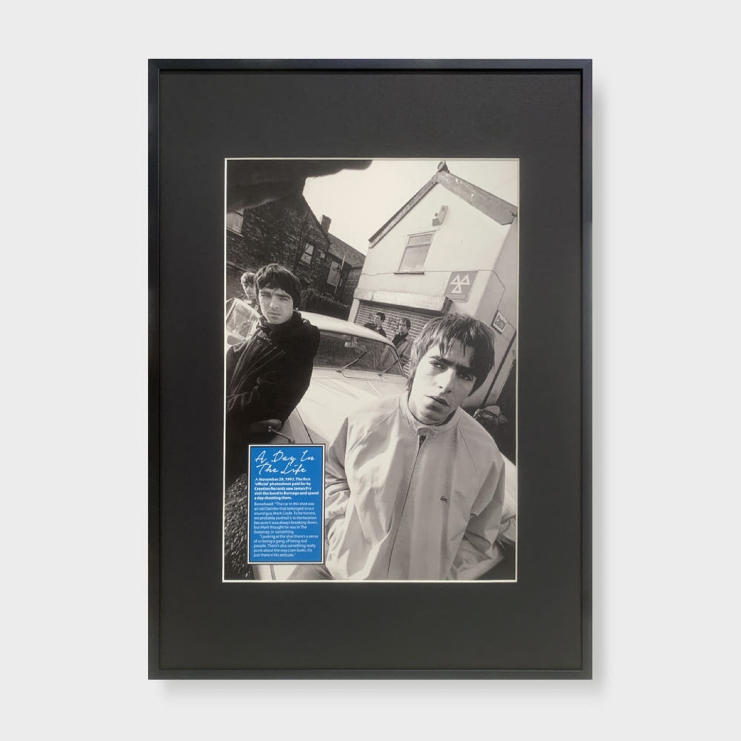 슈퍼레어) 오아시스 공식 첫 사진화보 액자 1993년 오리지널